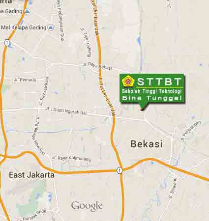 Lokasi dan Peta (Google Map) STT Bina Tunggal Bekasi Nomor
